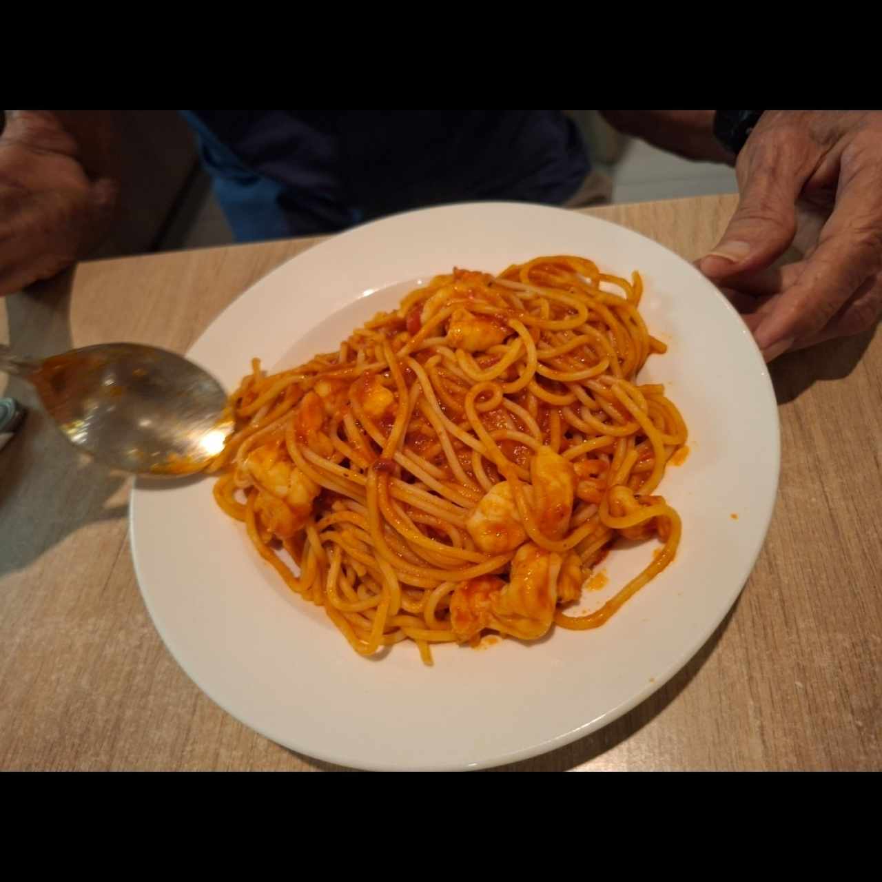 Spaghetti con Langostinos