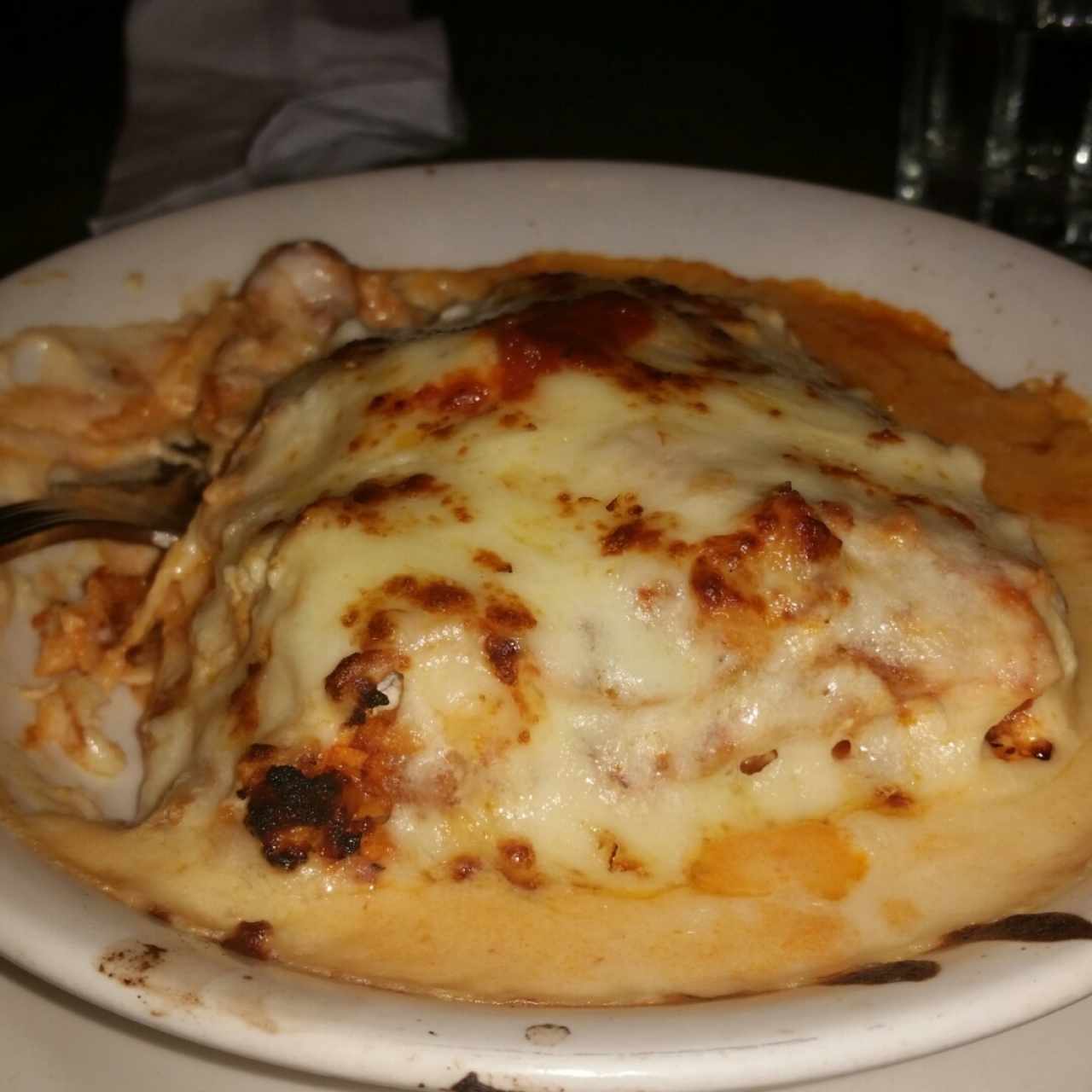 Lasagna gratinada de Pollo
