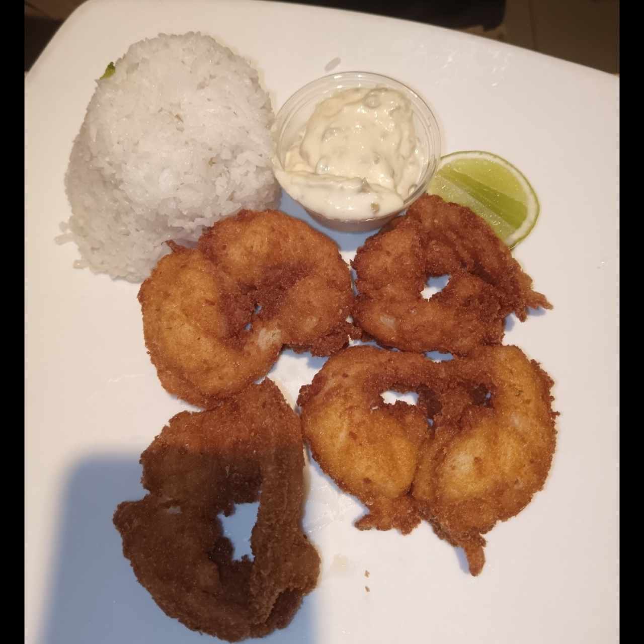 Mariscos - Langostinos Apanados
