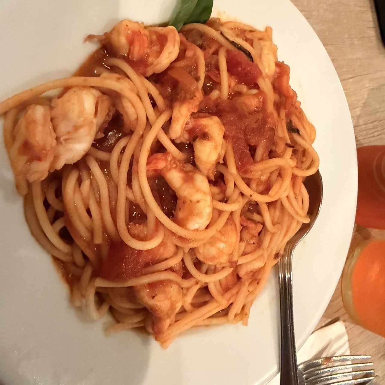 Spaghetti con Langostinos