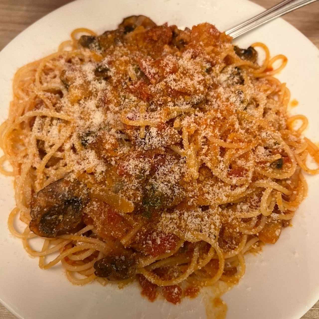 Spaghettini a la amatriciana