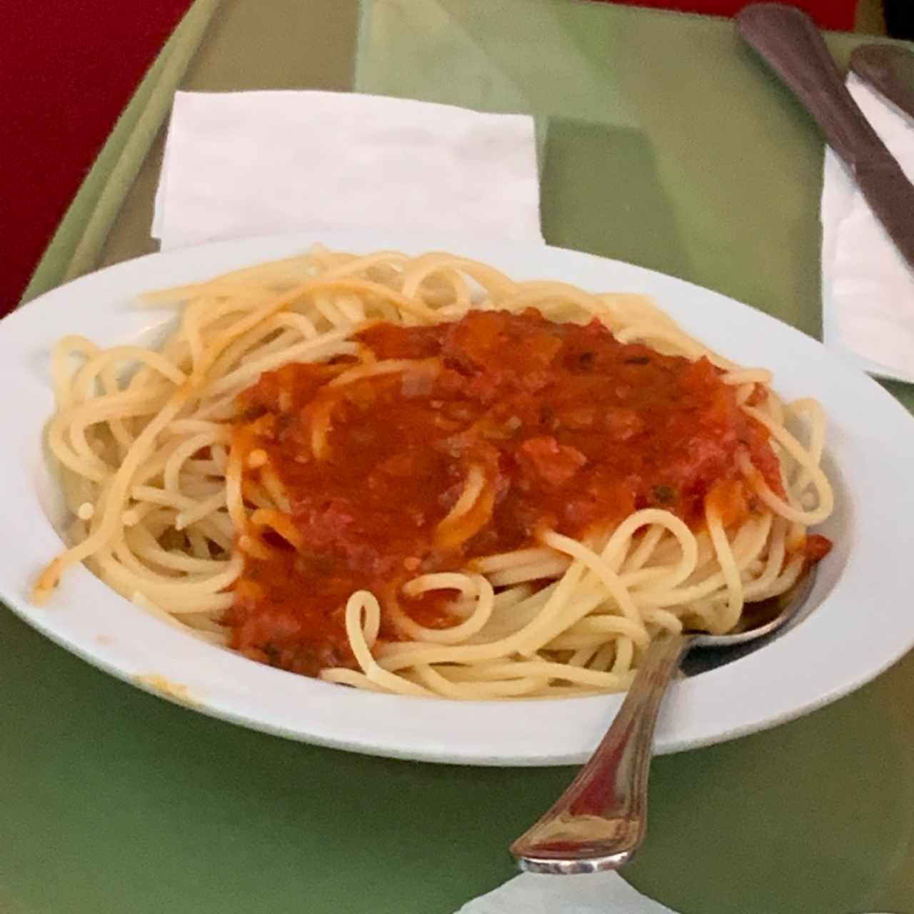 Spaghetti en Salsa de Pomodoro
