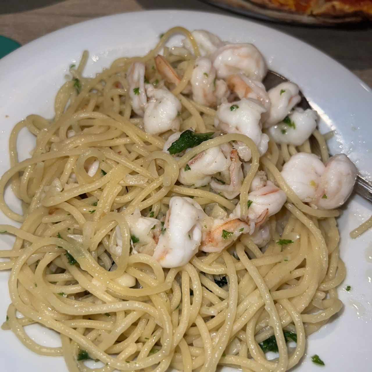 Spaghetti con Langostinos