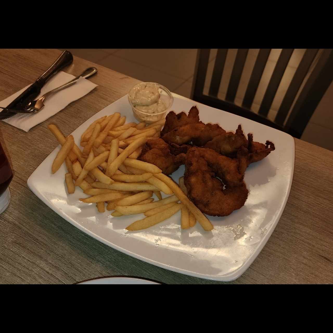 Mariscos - Langostinos Apanados