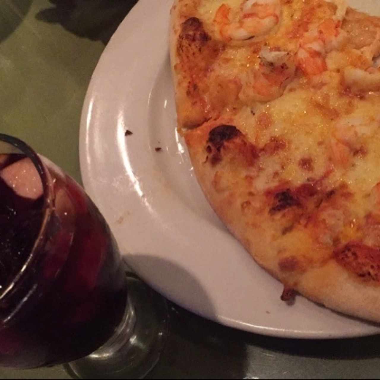 pizza de langostinos