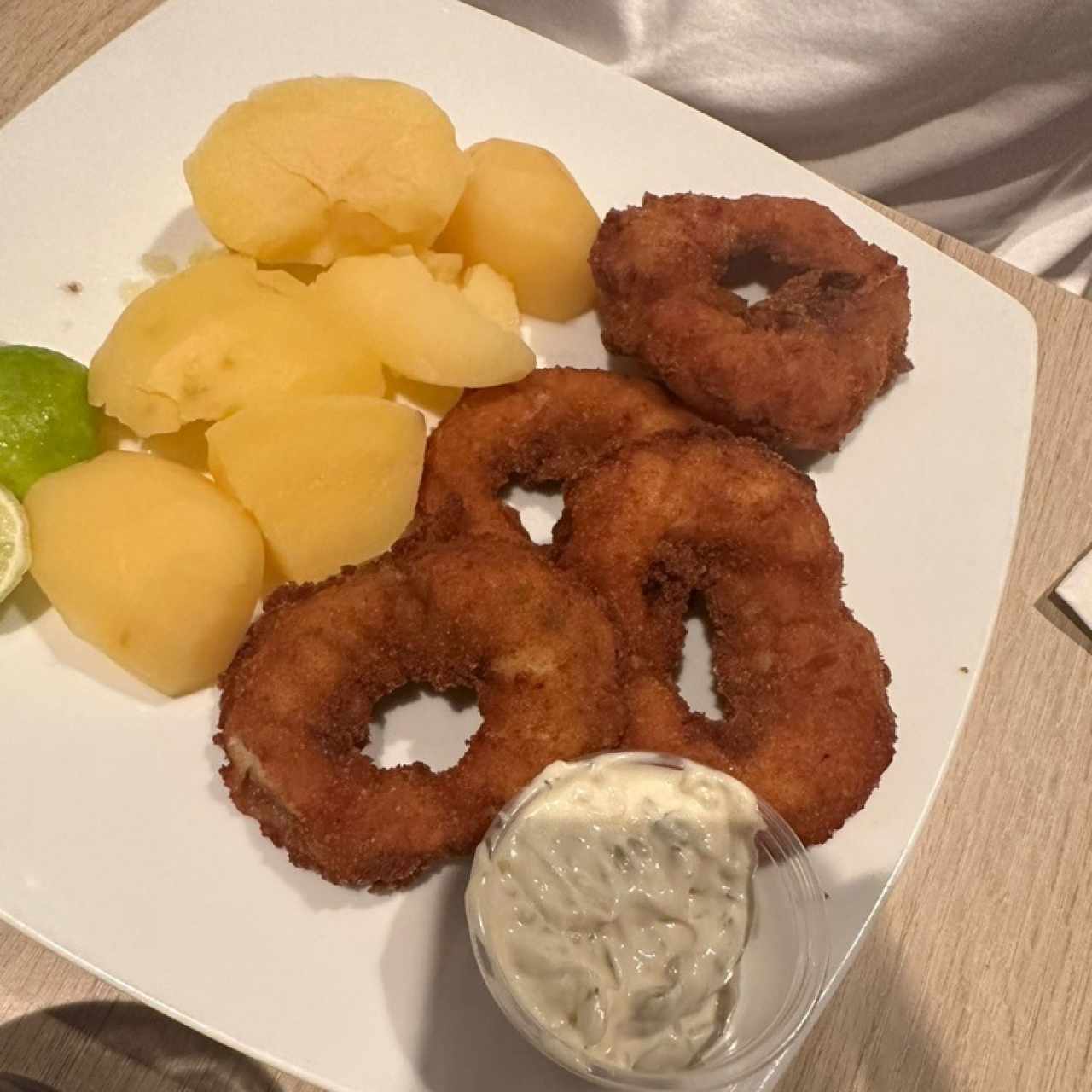 Langostinos apanados