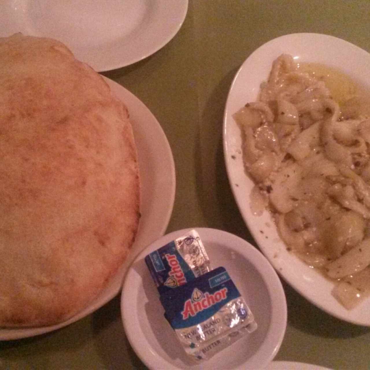 Berenjena con pan pita