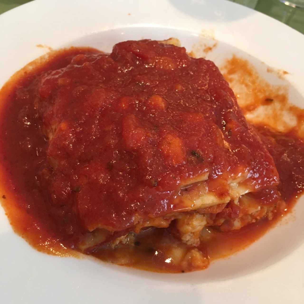 Lasaña de pollo