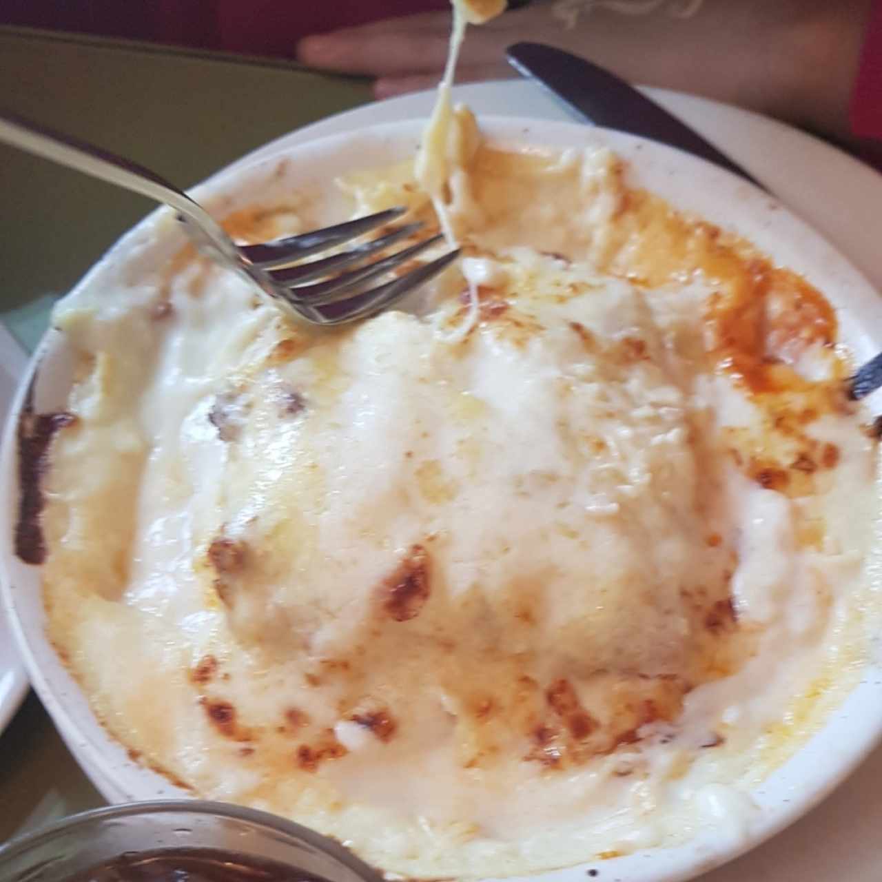 Lasaña de queso en Salsa blanca 
