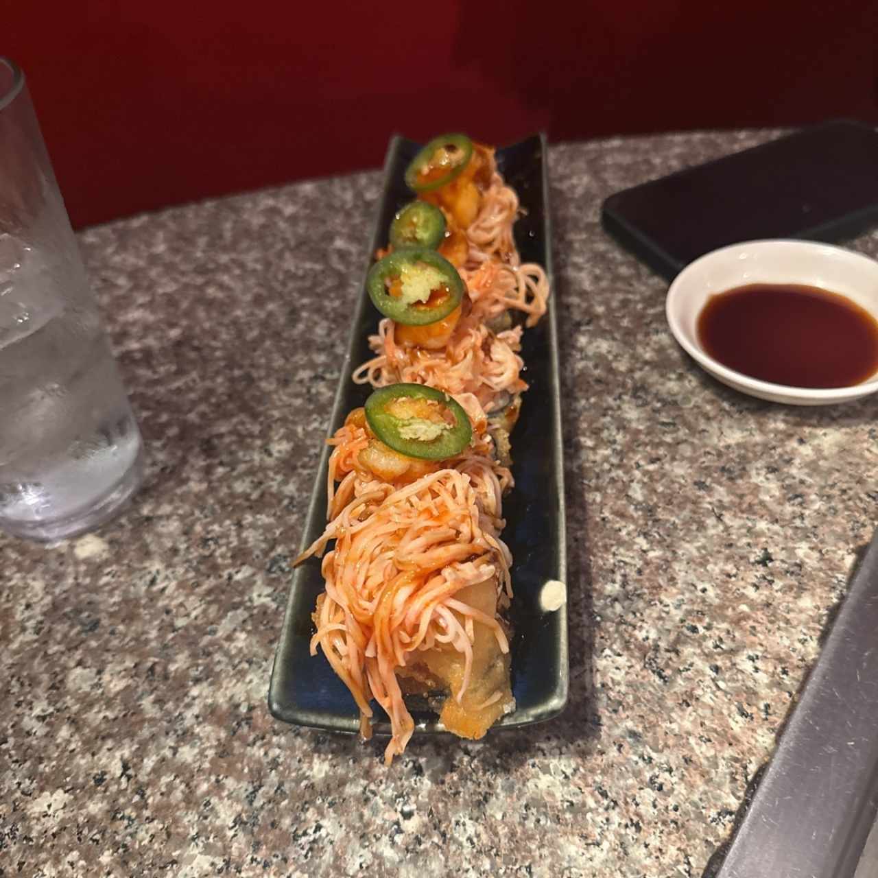 Chilly shrimp tempura