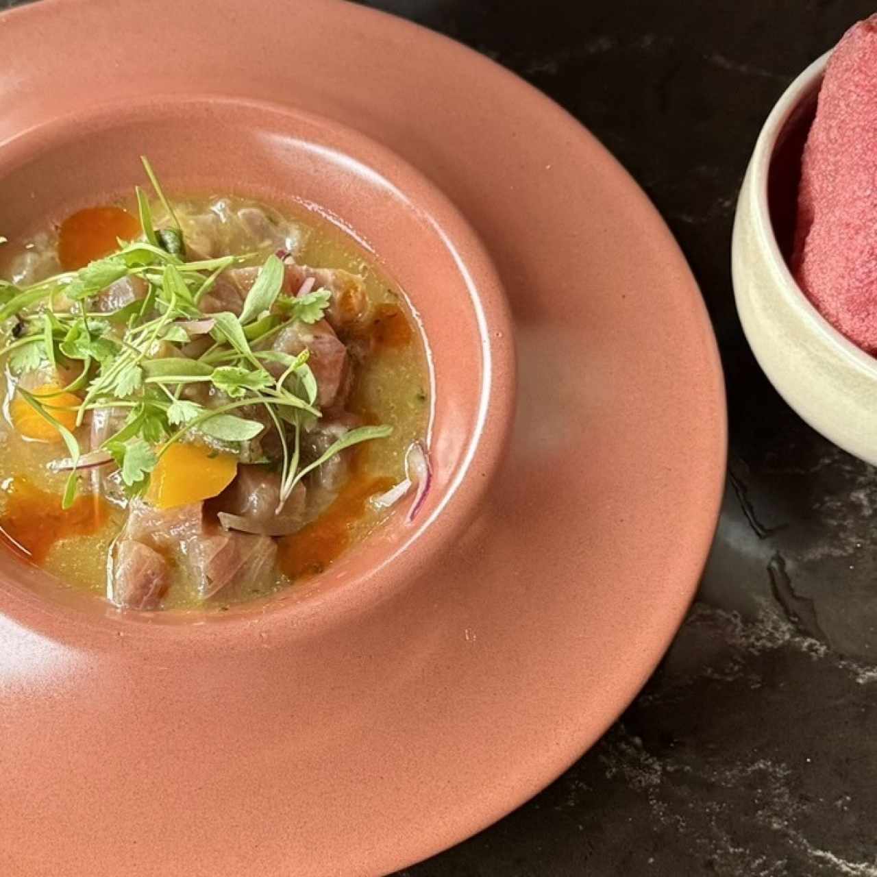 Ceviche Maracuyá y Uchuva