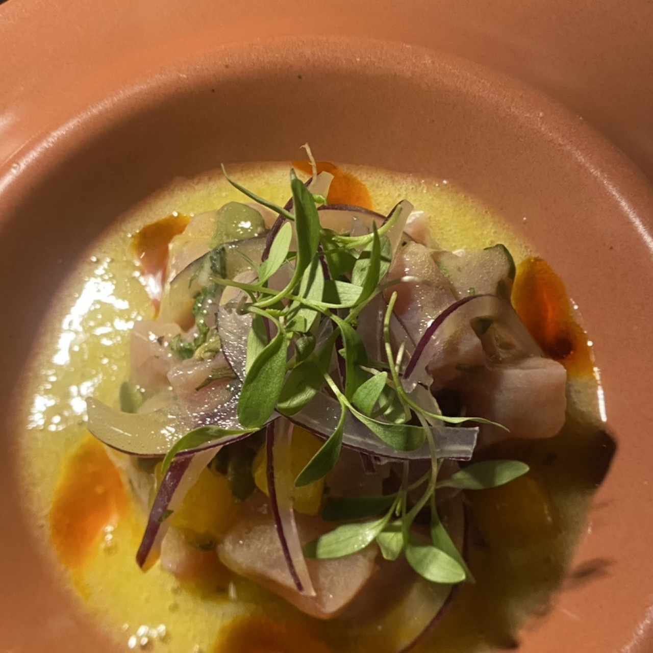 Ceviche Maracuyá y Uchuva