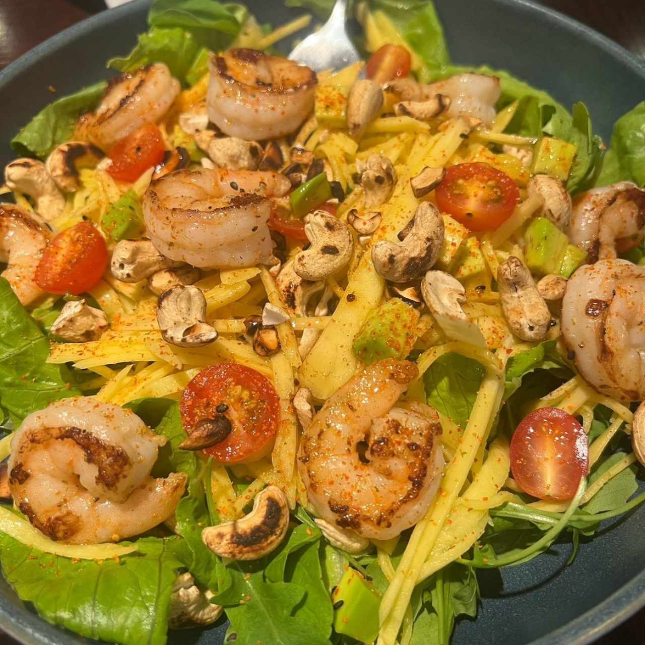 ENSALADA DE MANGOS VERDES - platillo vegano