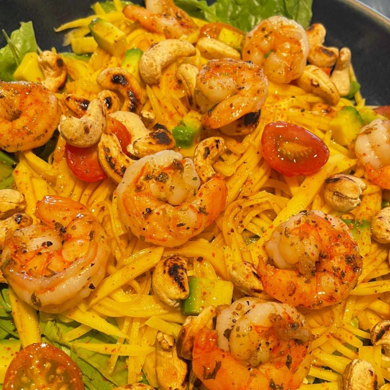 ENSALADA DE MANGOS VERDES - platillo vegano