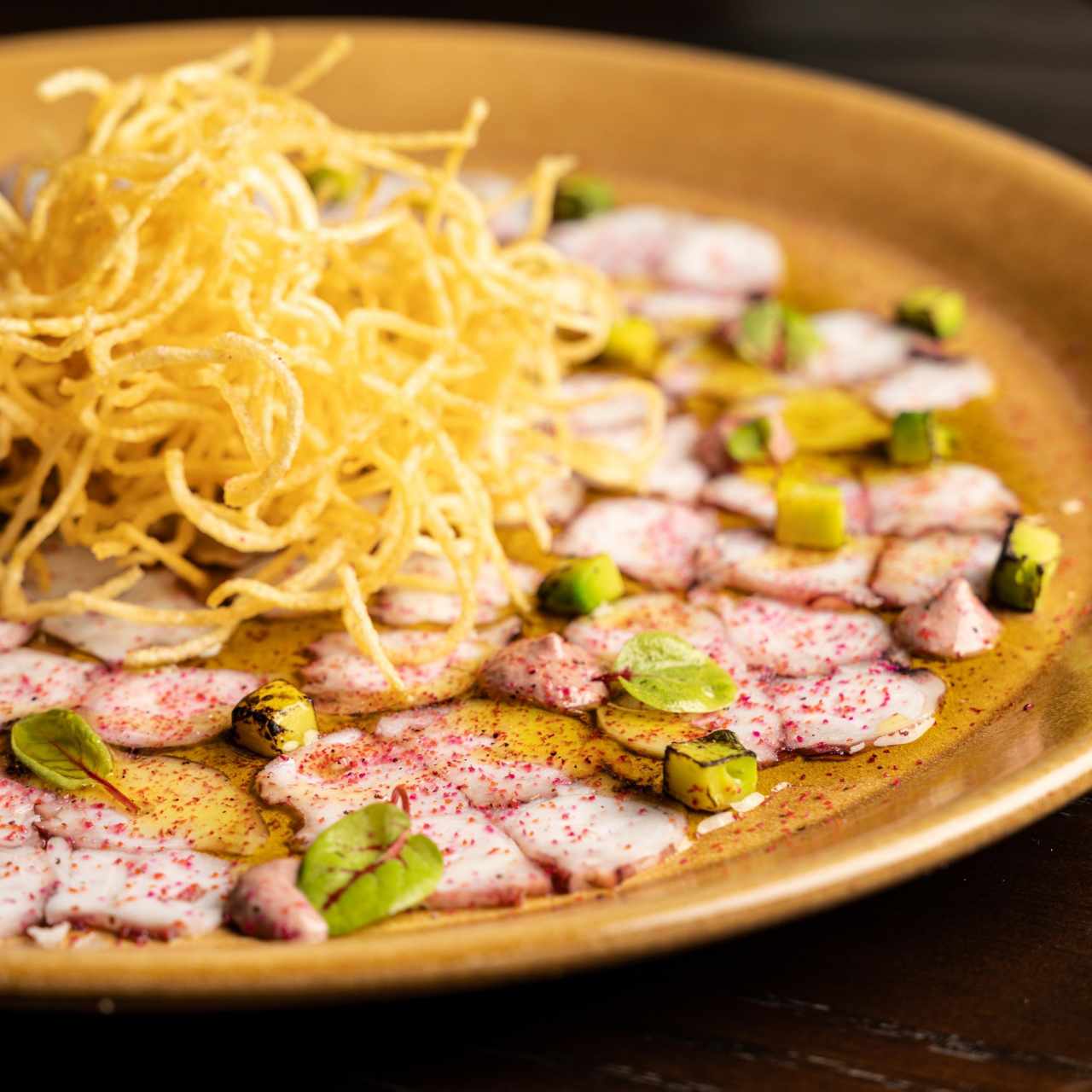 CARPACCIO DE PULPO (Disponible en la Cena)
