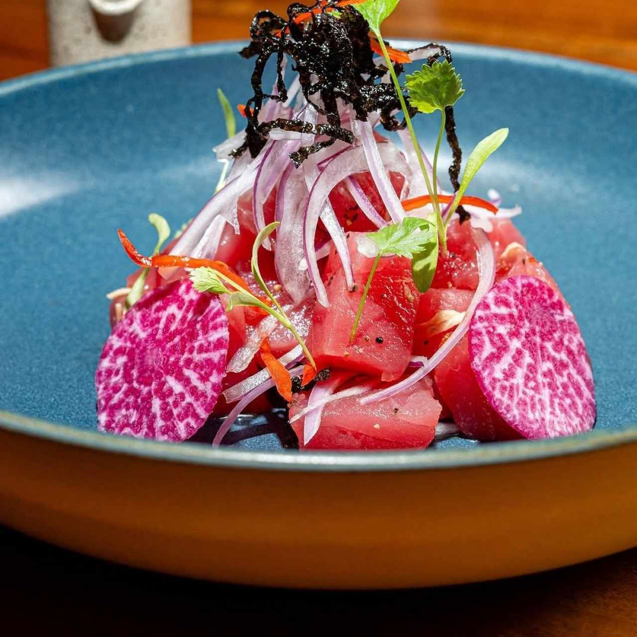 CEVICHE DE ATÚN NIKKEI