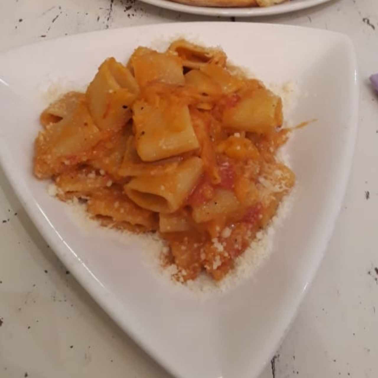 pasta en salsa de zapallo