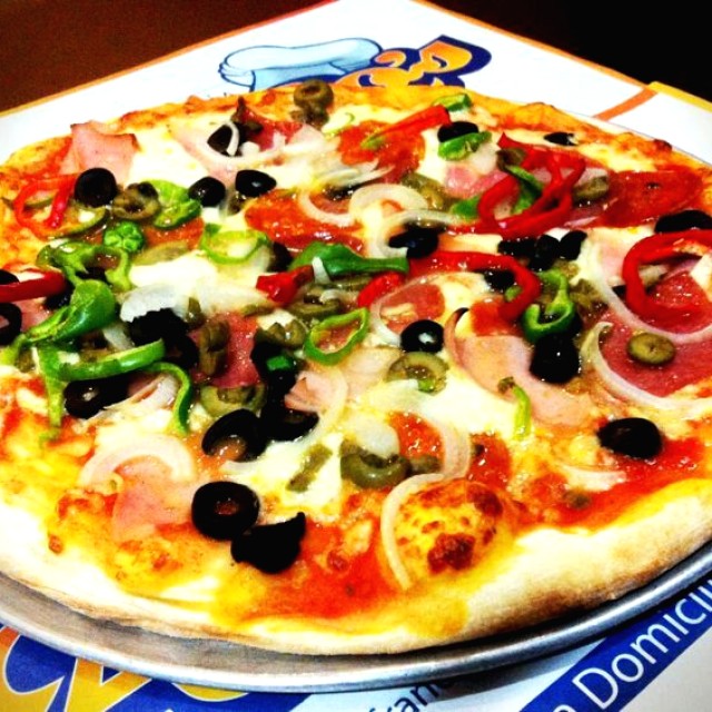 Pizza combinación! 