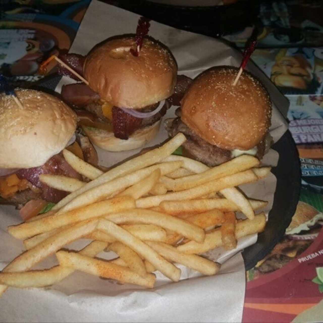 Trilogía de hamburguesas