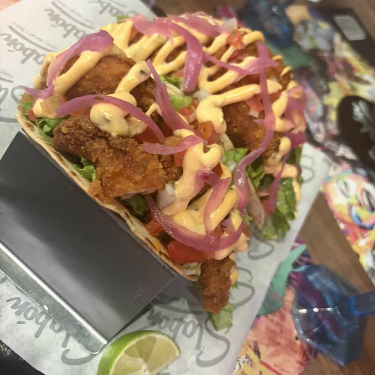 Tacos de camarones 