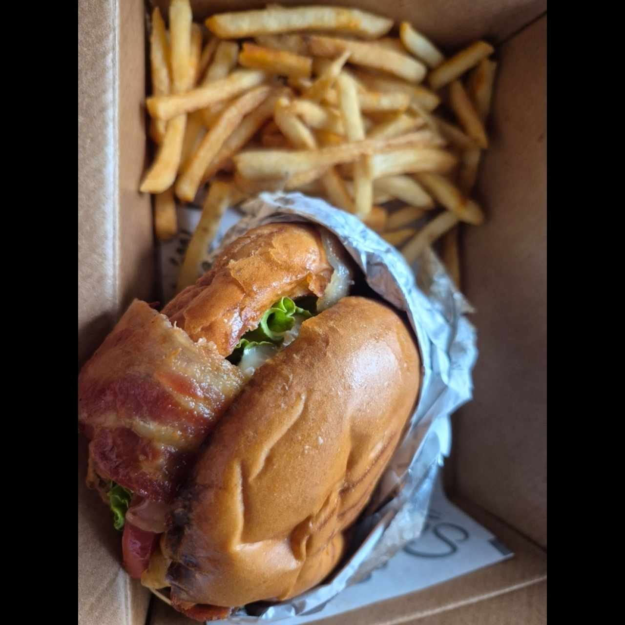 4 cheese and bacon burger