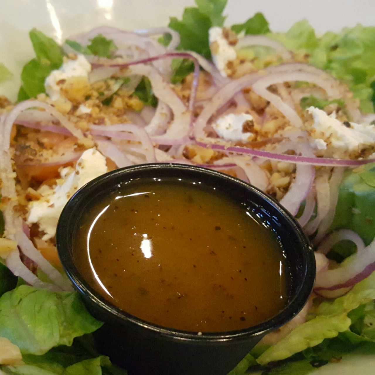 ensalada de salmón ahumado