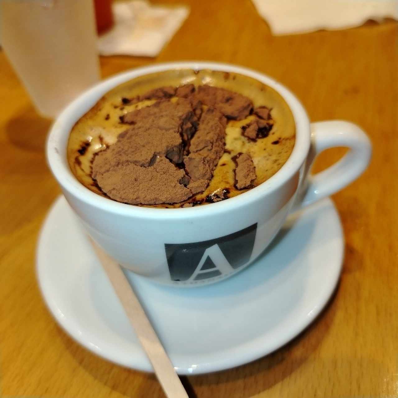 Café expreso doble con cocoa 