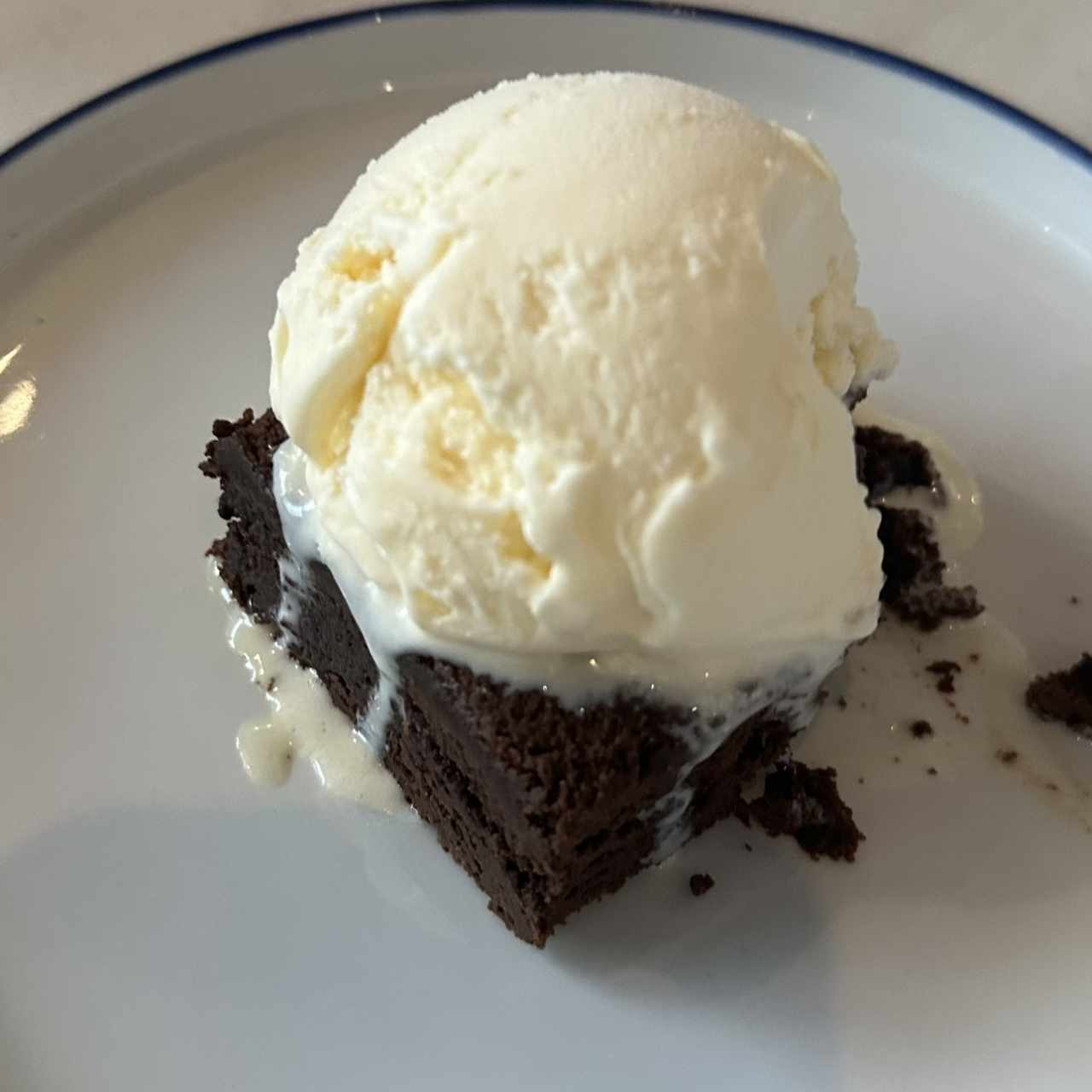 Brownie Con Helado