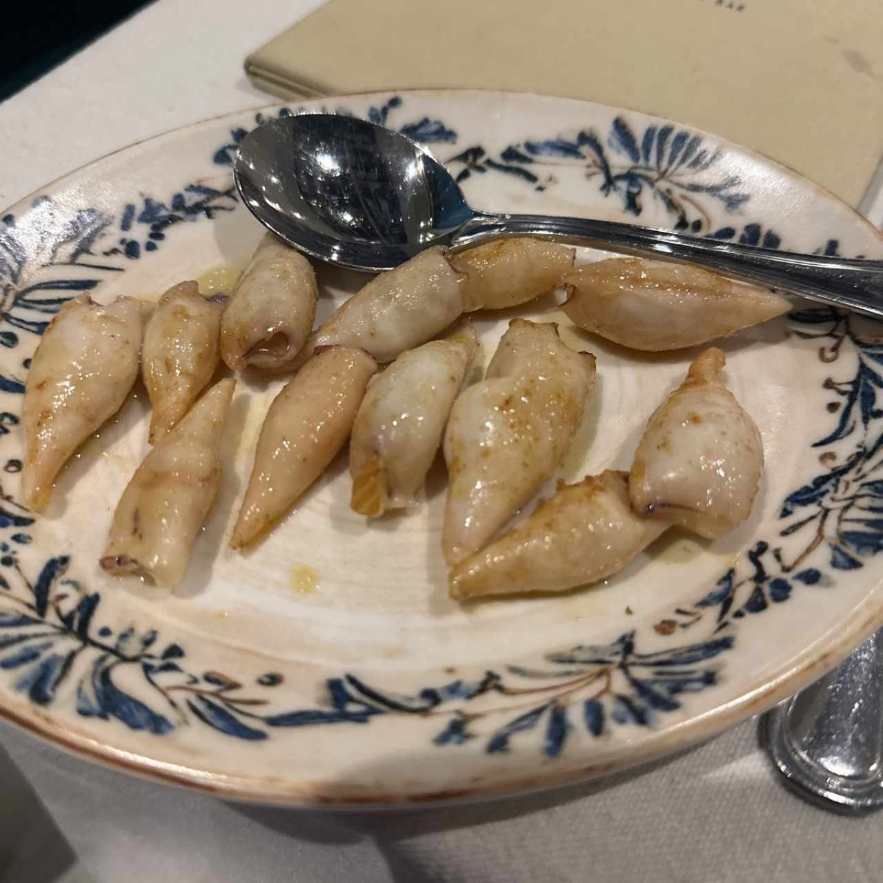 Calamares rellenos de queso manchego