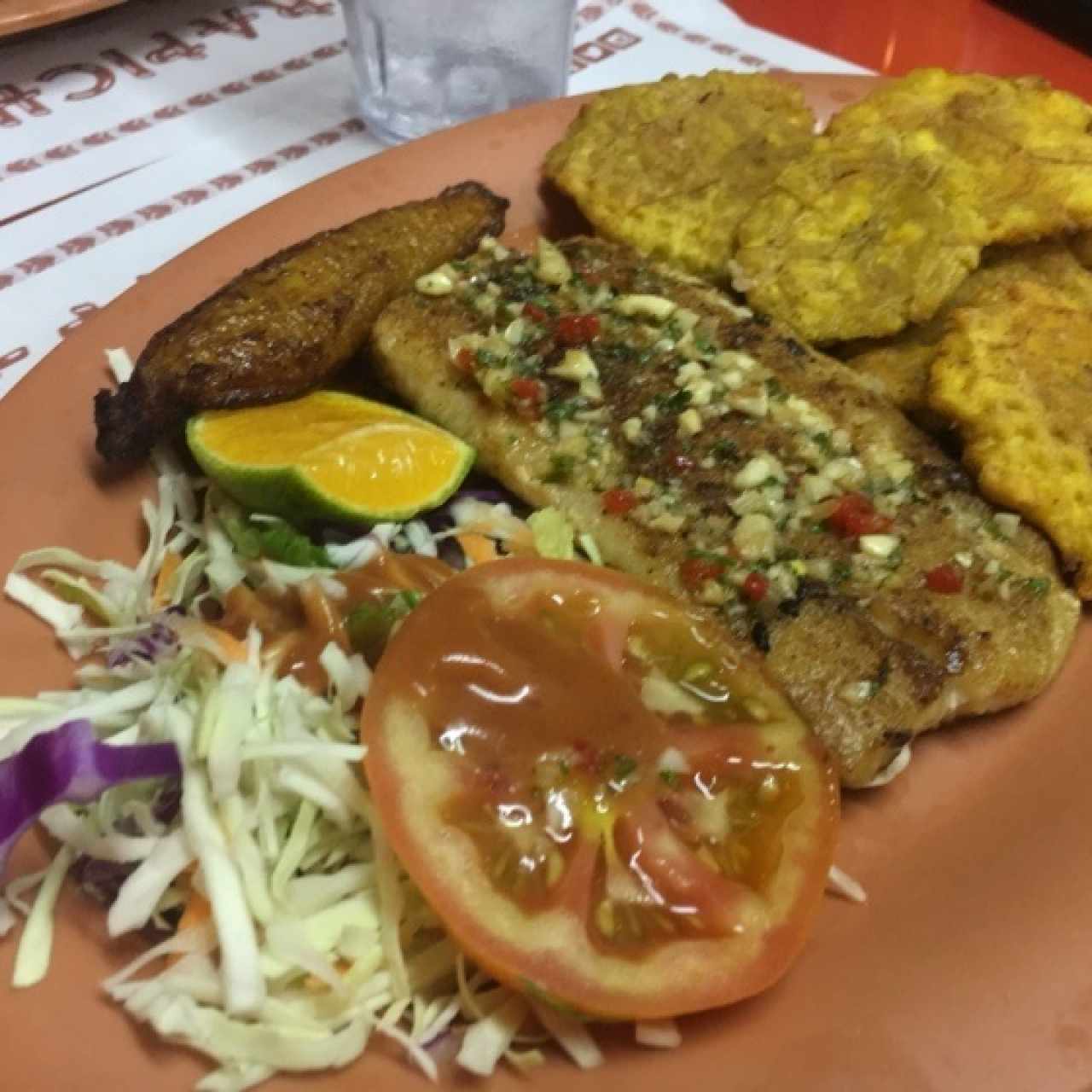 Corvina al ajillo 