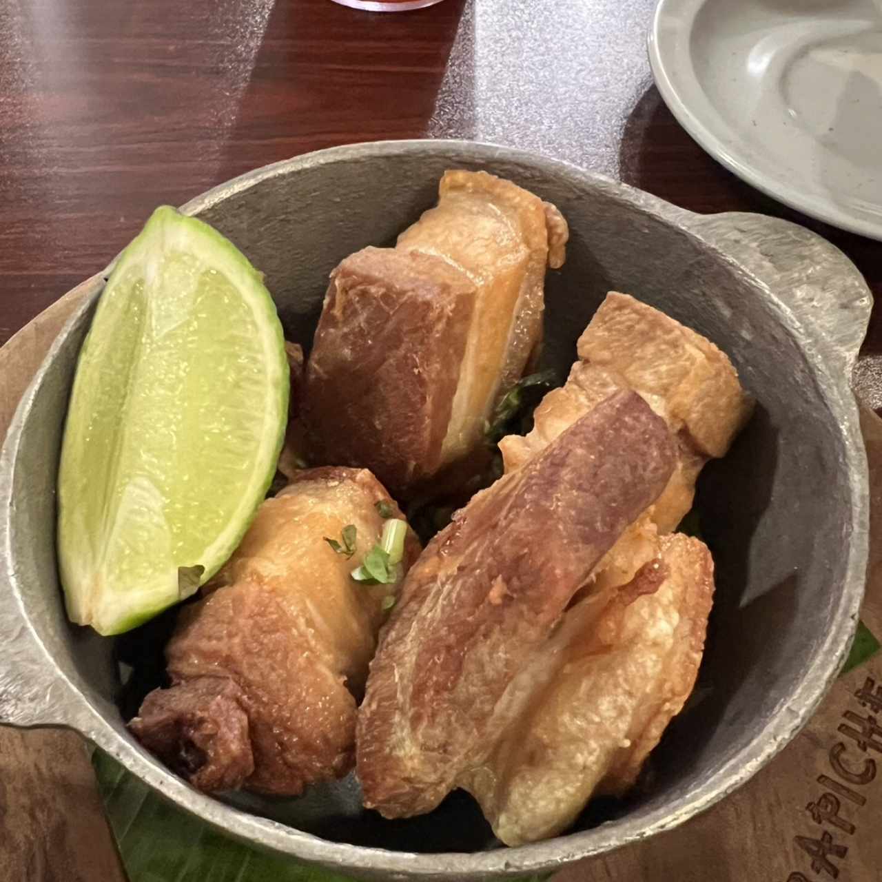 Chicarron de pork belly