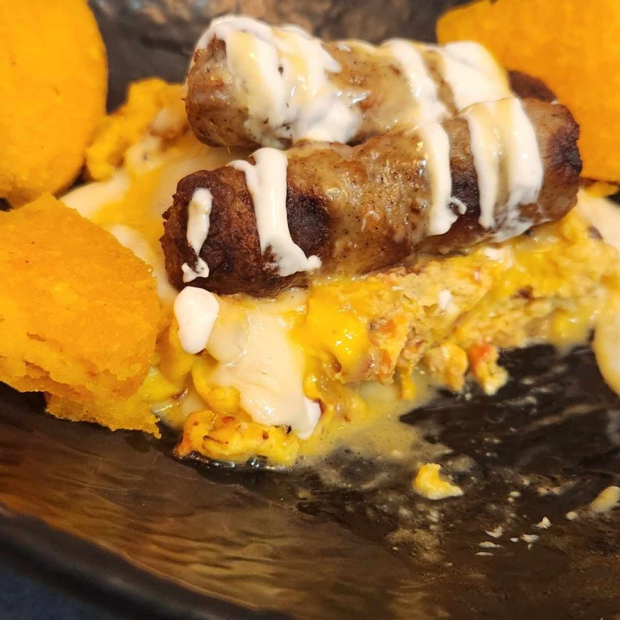 tortillas con huevos y chorizo