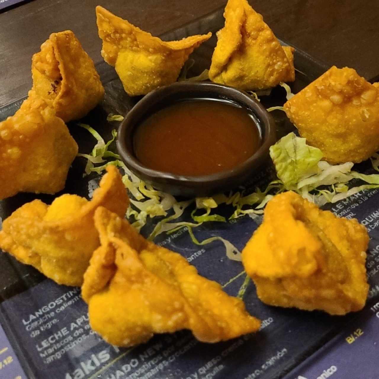 wanton de langostinos