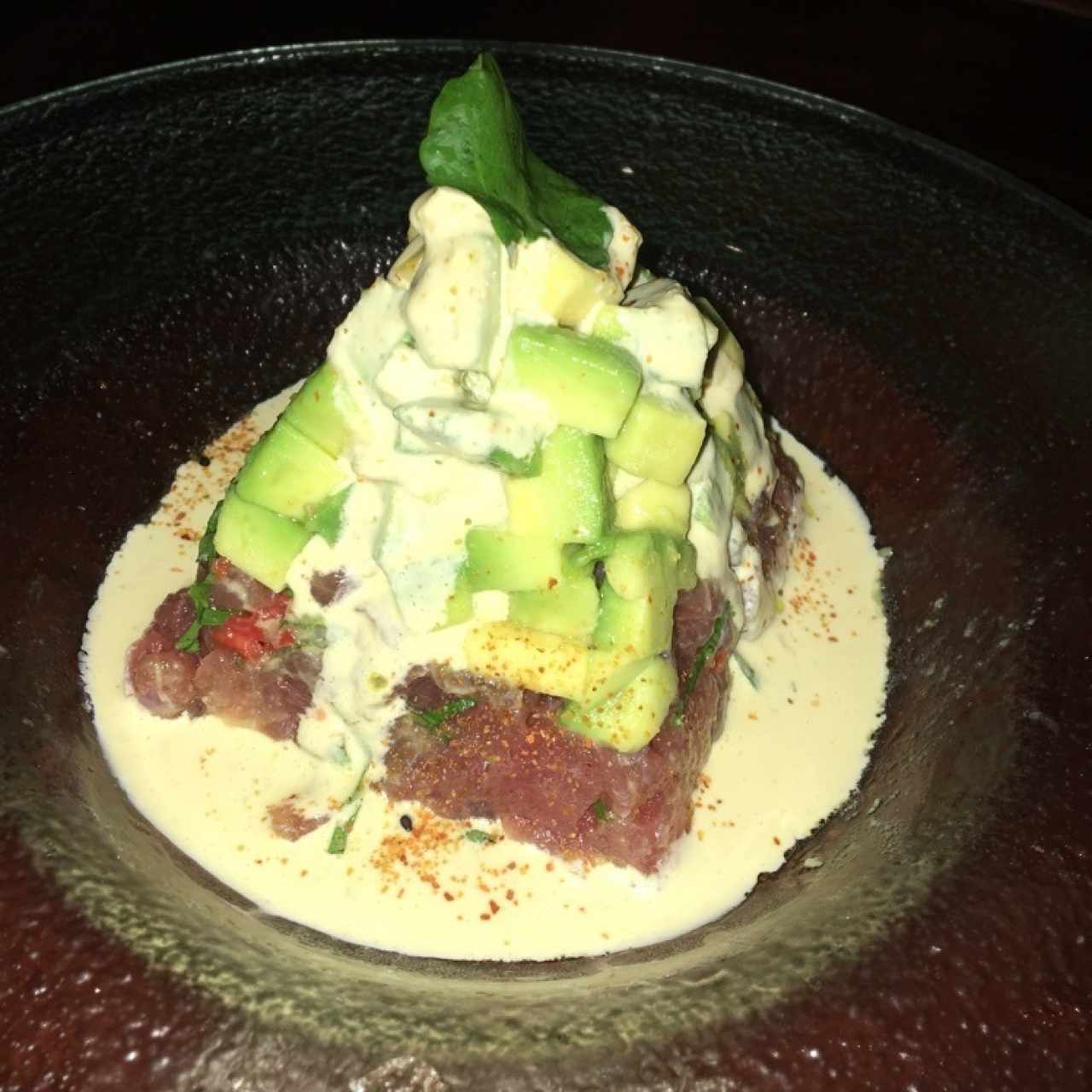 Tartar de atún acevichado