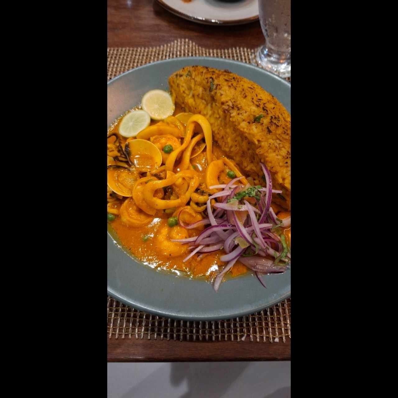 Tacu Tacu con langostinos