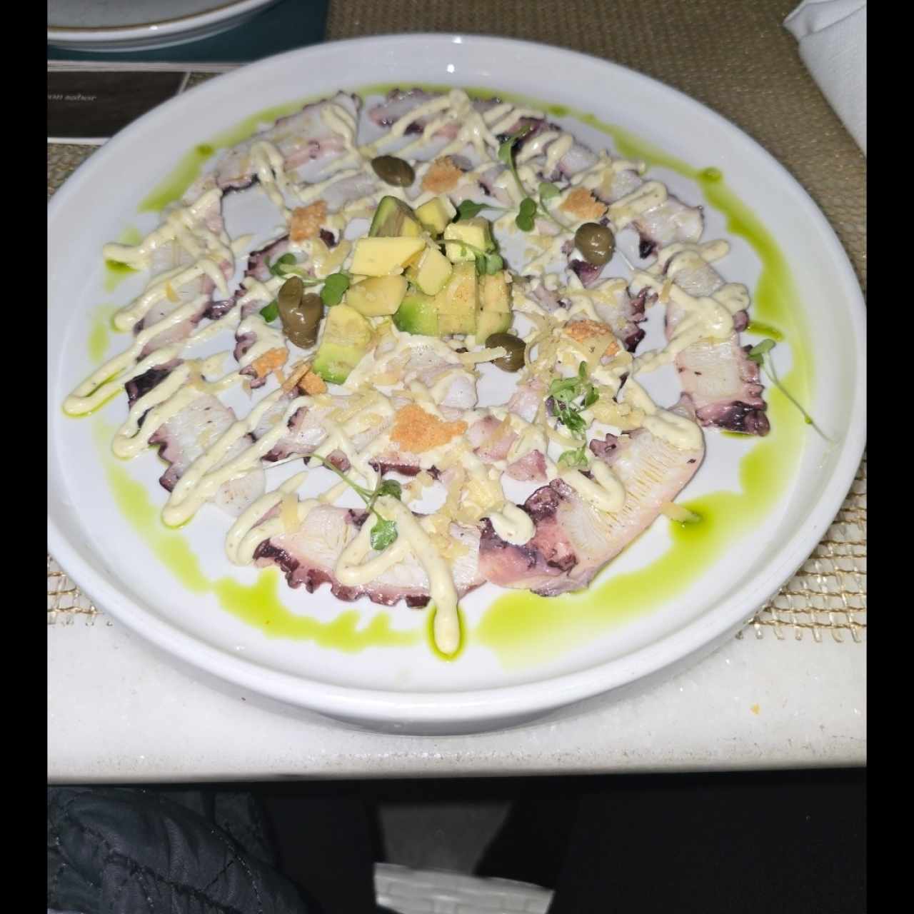 Carpaccio de pulpo