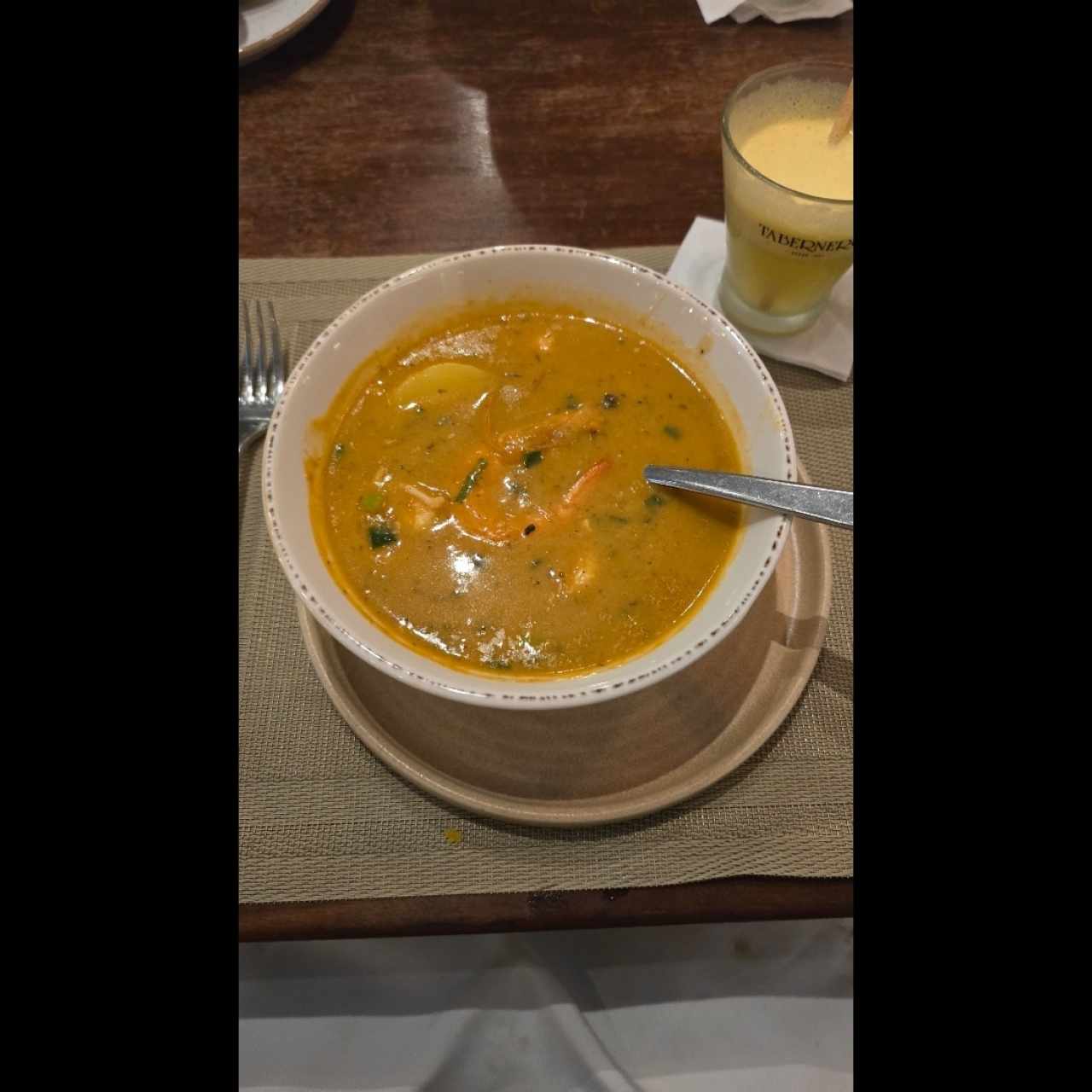 chupe de langostinos