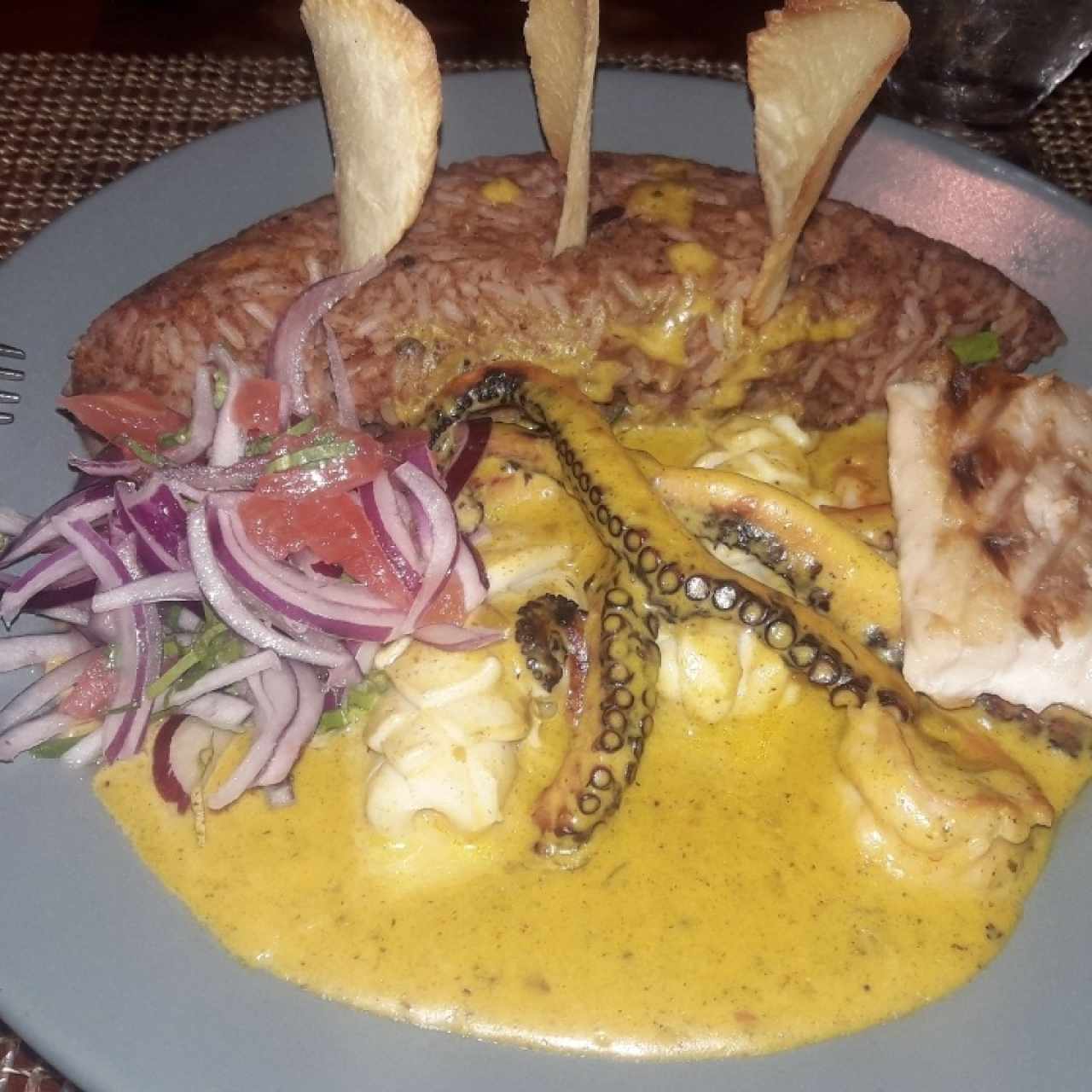 TACU TACU DE MARISCOS
