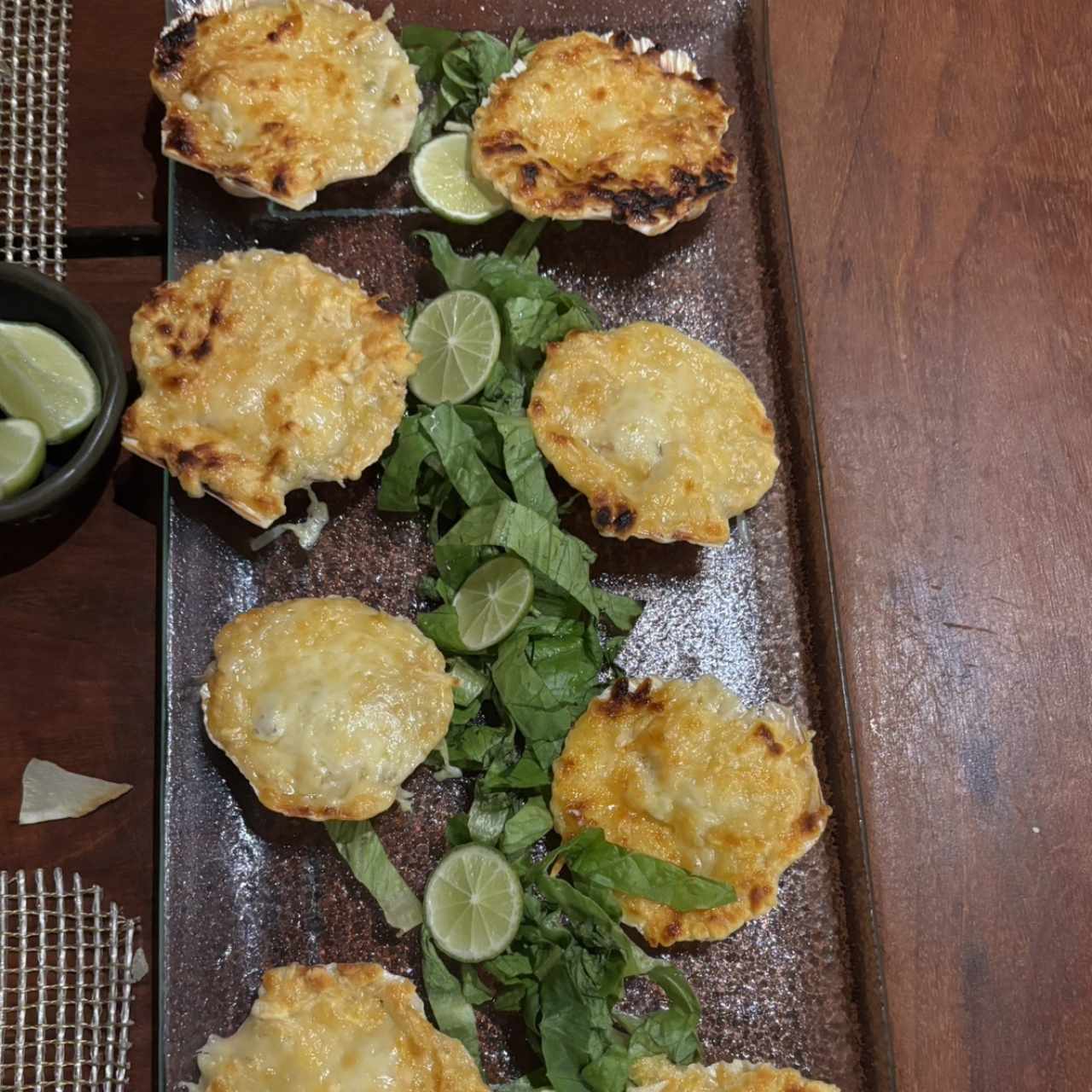 Conchas a la parmesana