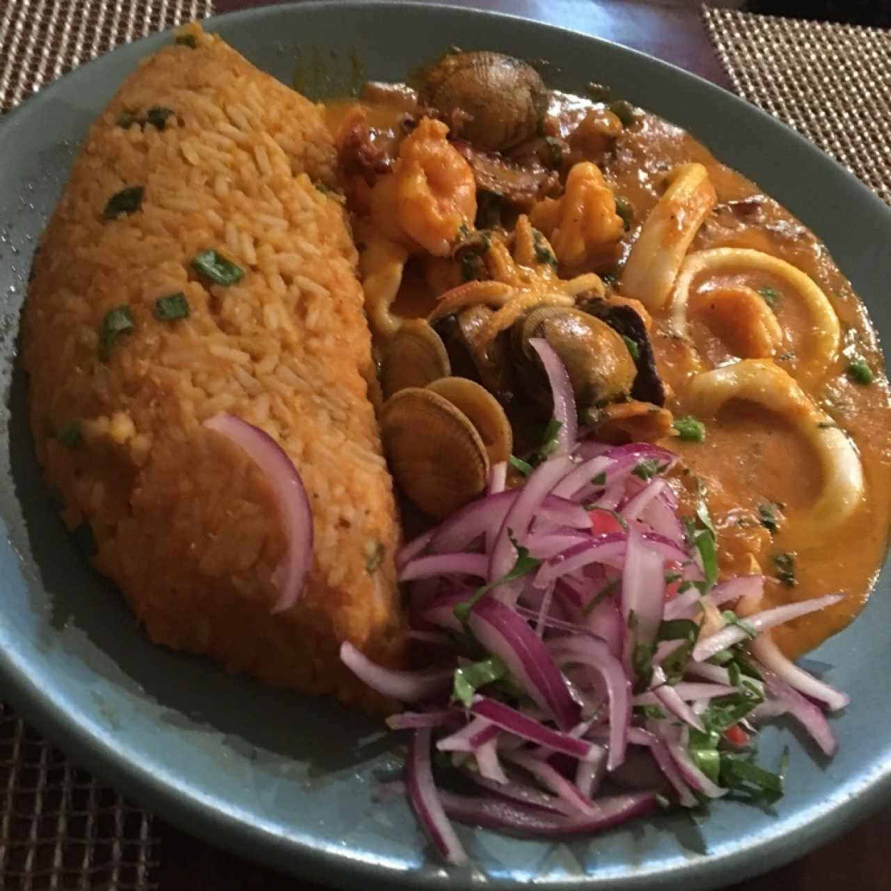 TACU TACU DE MARISCOS