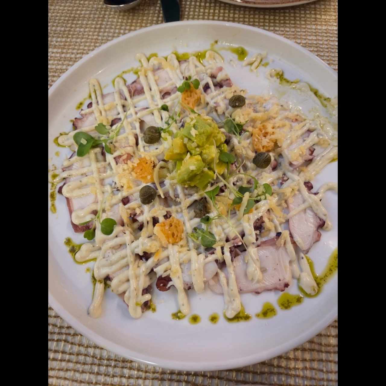 carpaccio de pulpo