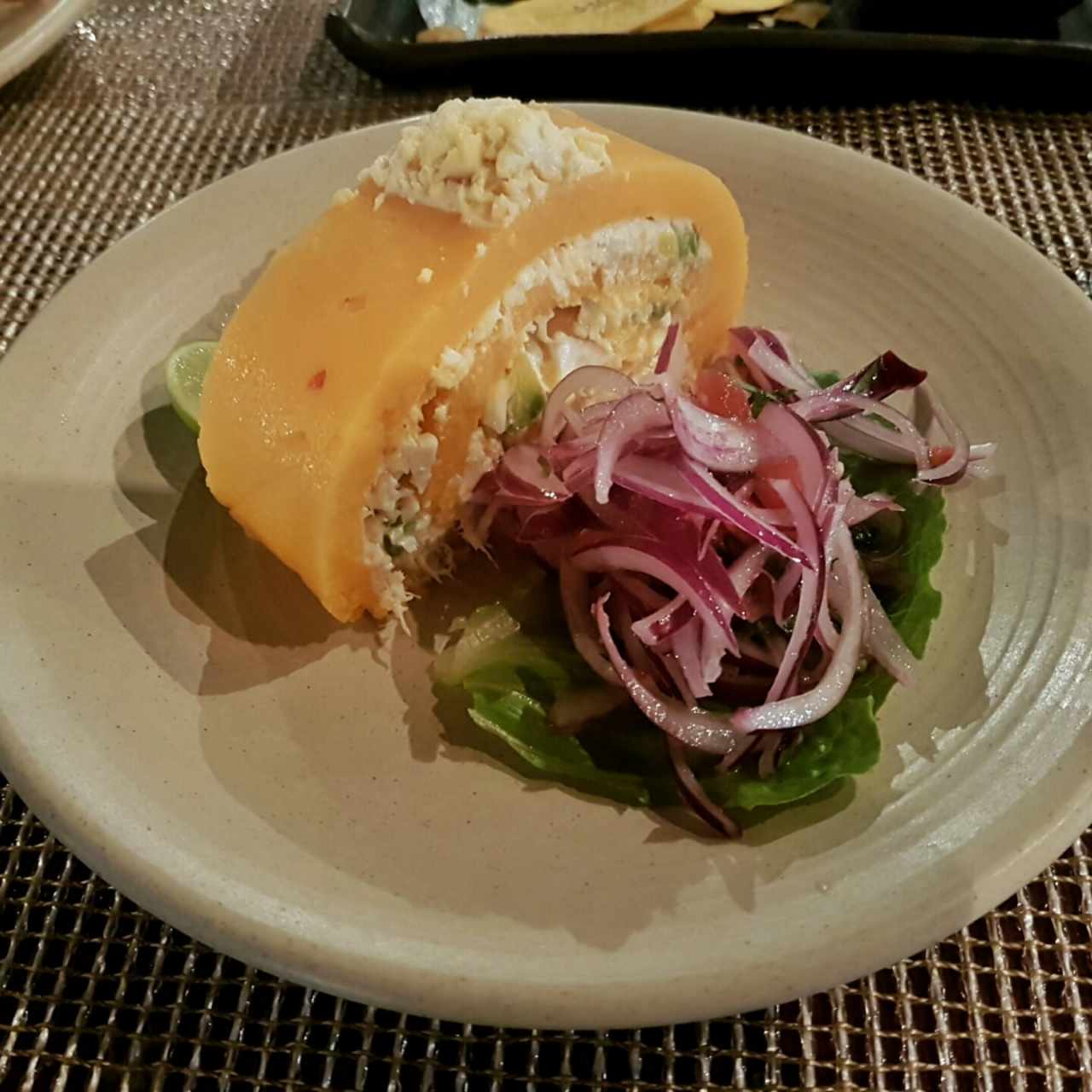 (Menú del Week) Entrada: Causa de Cangrejo