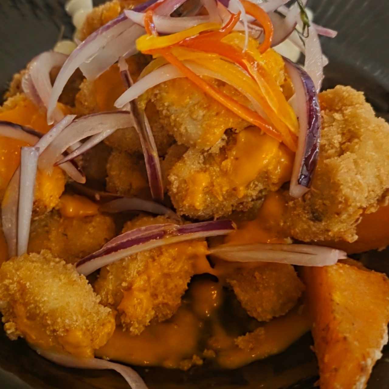 ceviche frito pescado