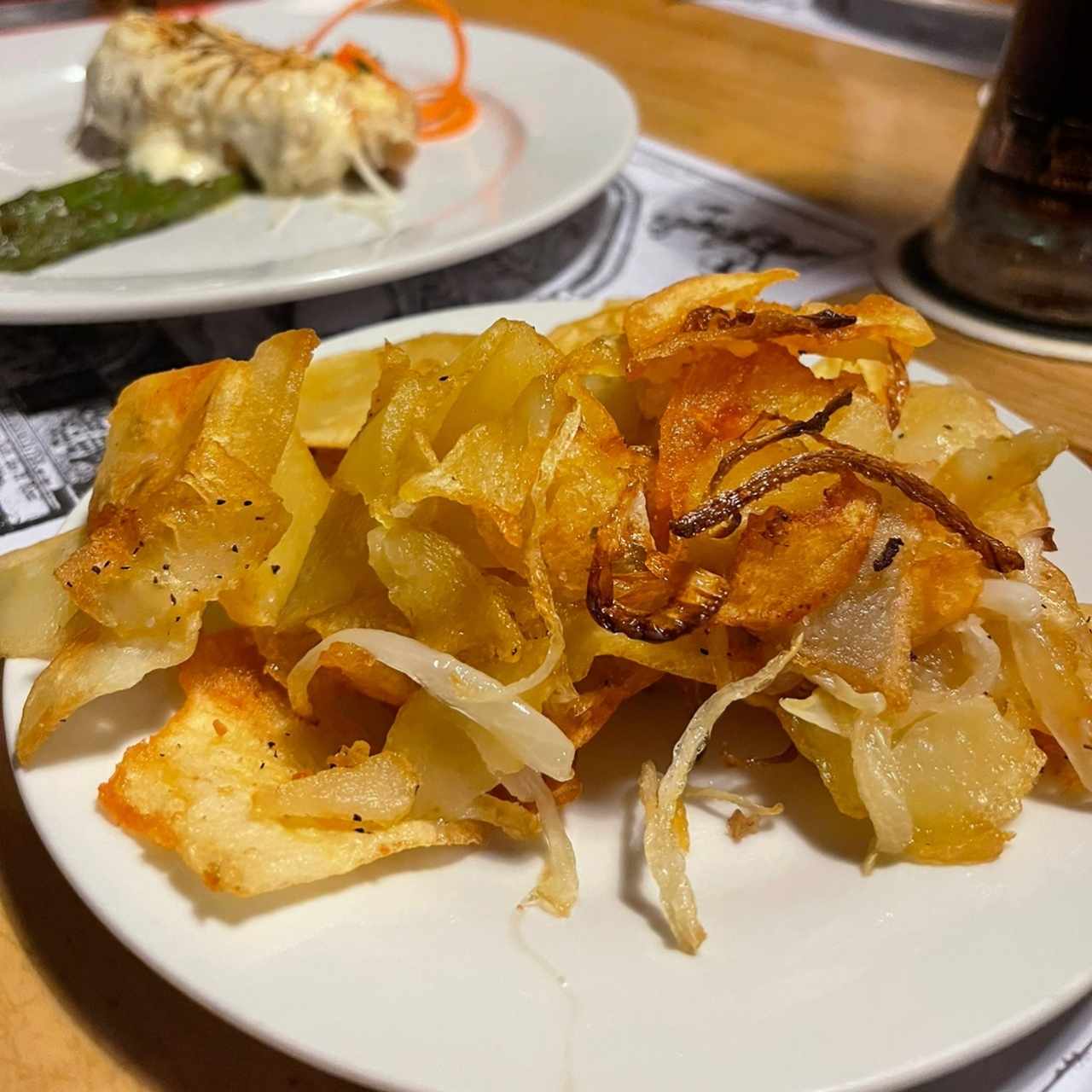 acompañamiento papas con cebolla