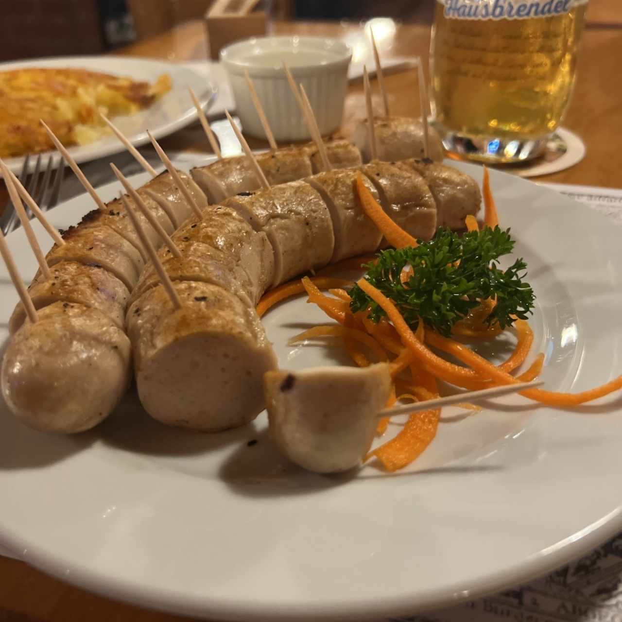 Kalbsbratwurst -Salchicha de Ternera 4 oz