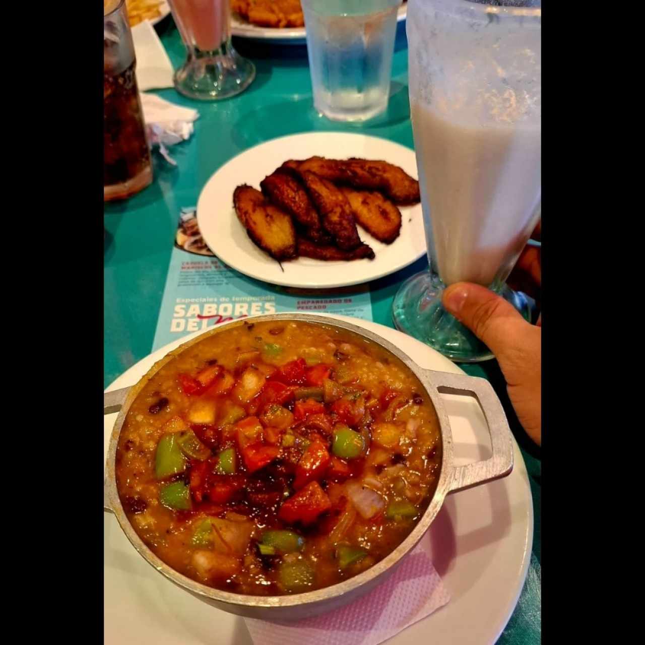 Sabroso guacho con rabito de puerco. 😋🤤 