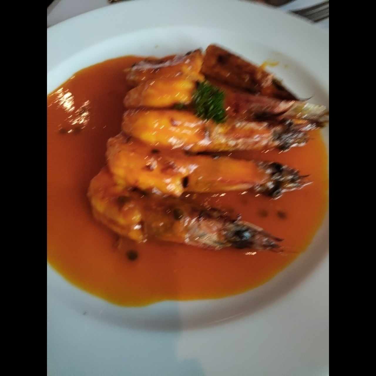 Langostinos en Salsa de Maracuyá