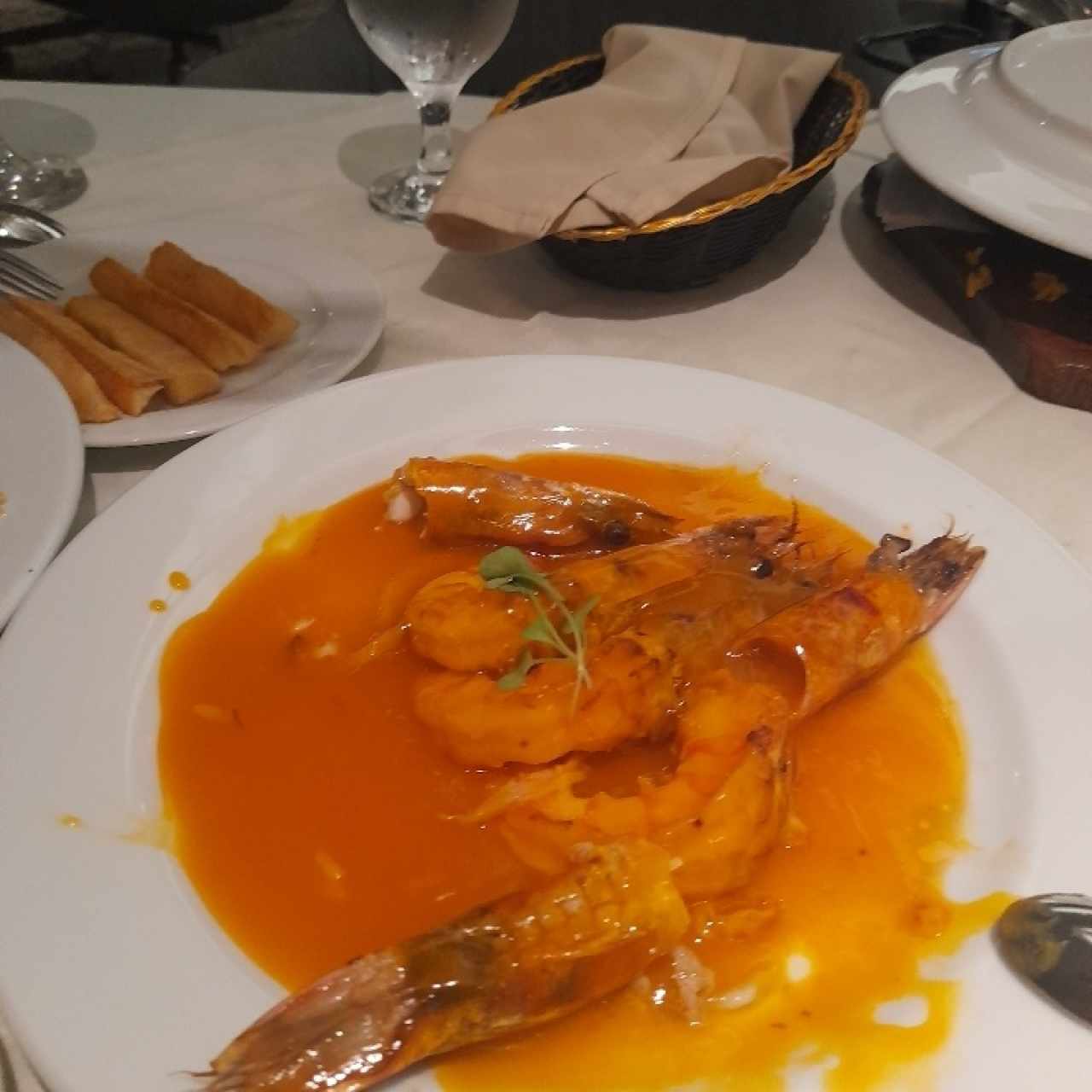 Langostinos en Salsa de Maracuyá