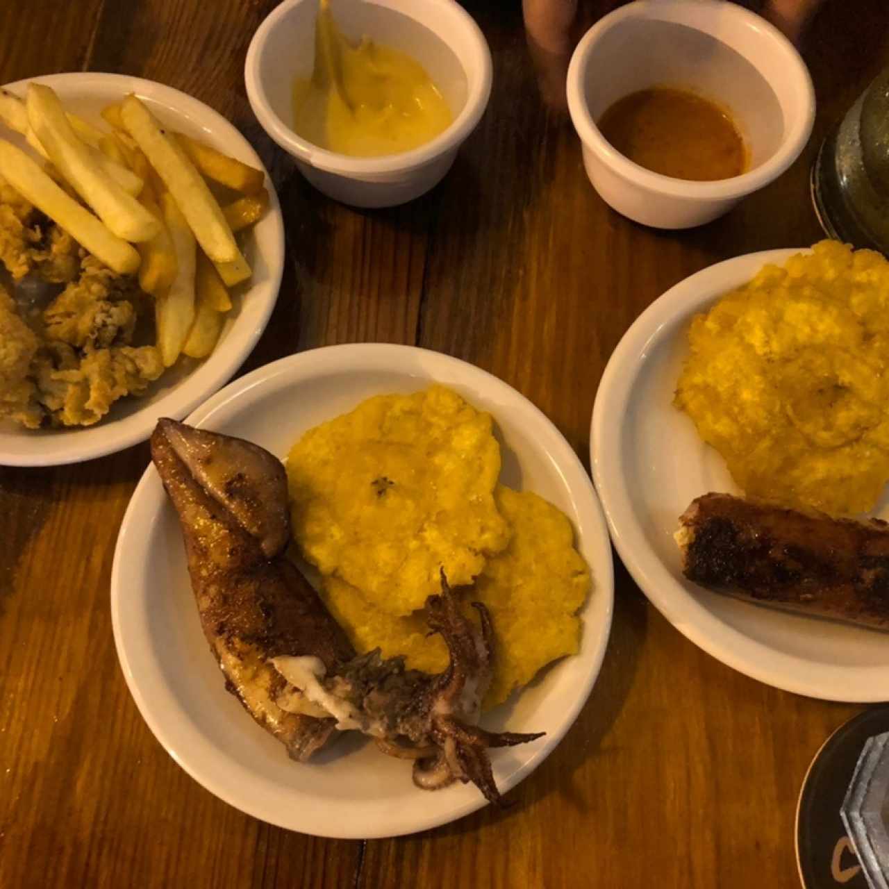 3tapas( arañitas, butirrafa, chipirones)