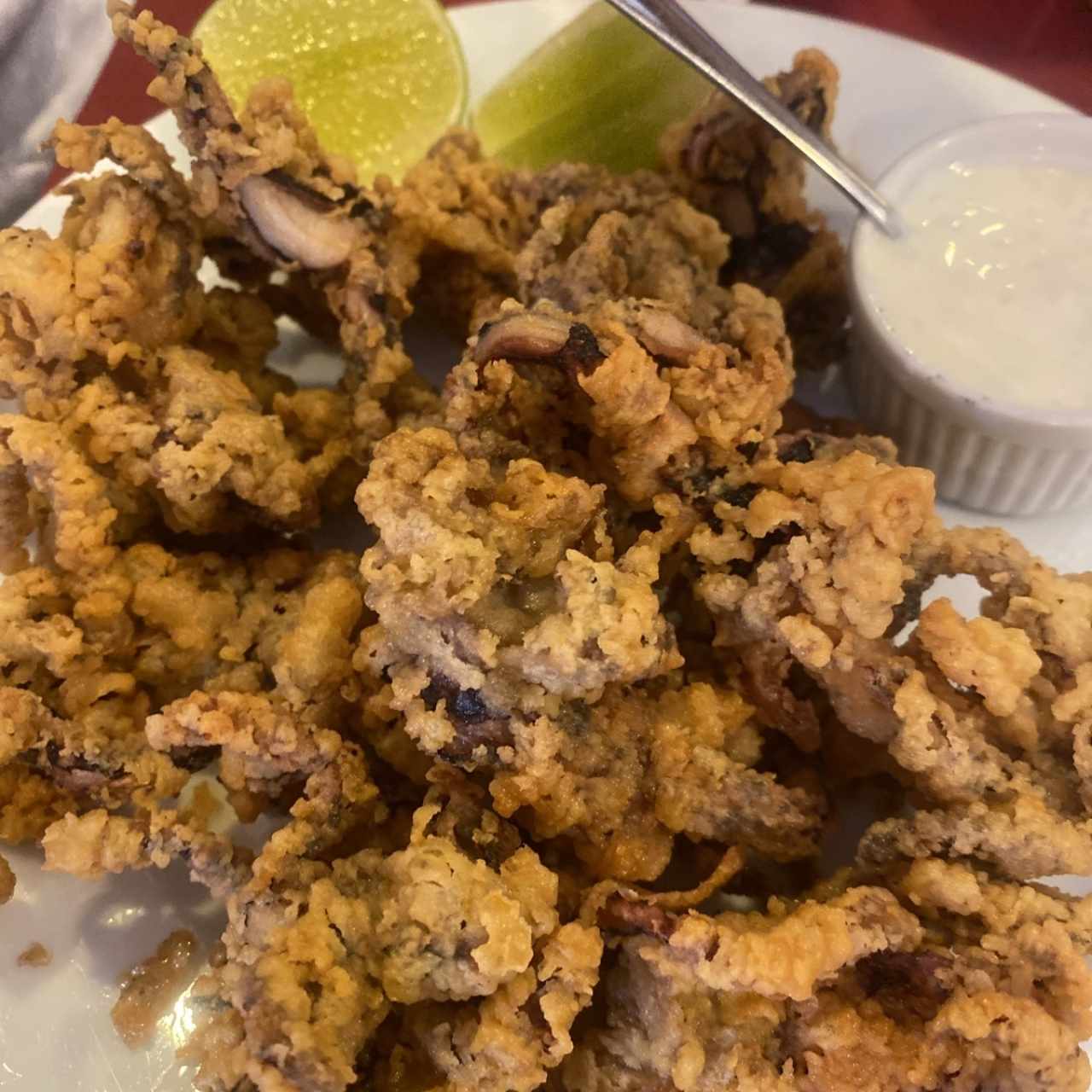 Arañitas de Calamar Fritas